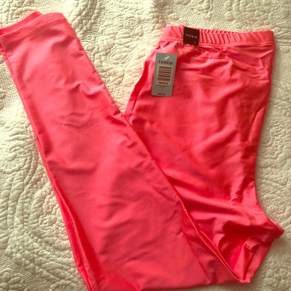 Torrid Neon Pink Leggings